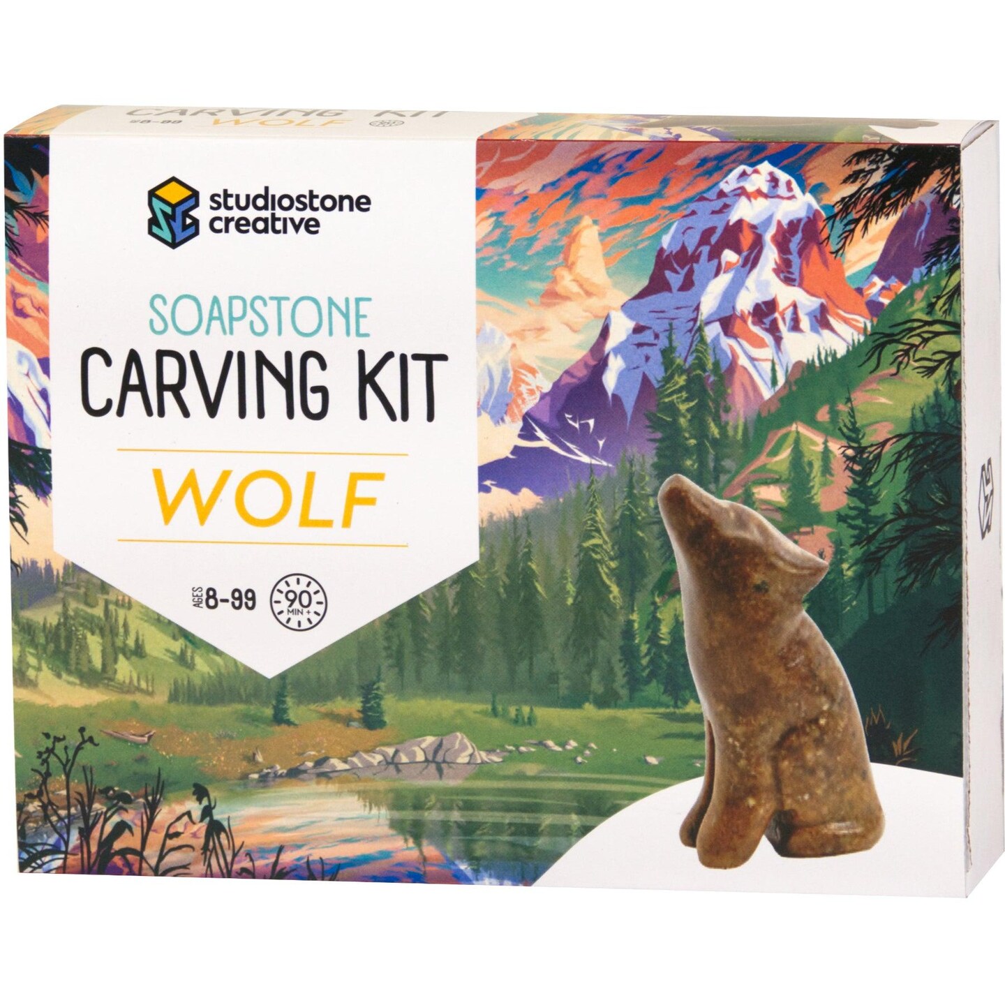 Mothers Day Gift - Wolf Soapstone Carving Kit