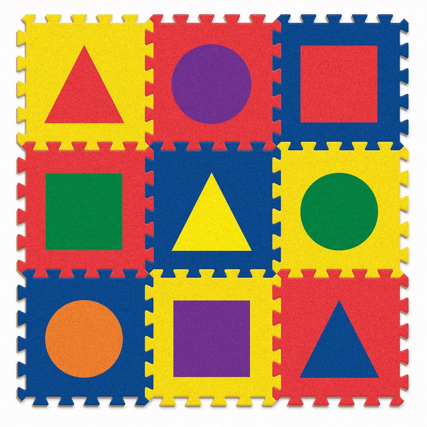 Carpet Tiles, Shapes, 12&#x22; x 12&#x22;, 9 Count