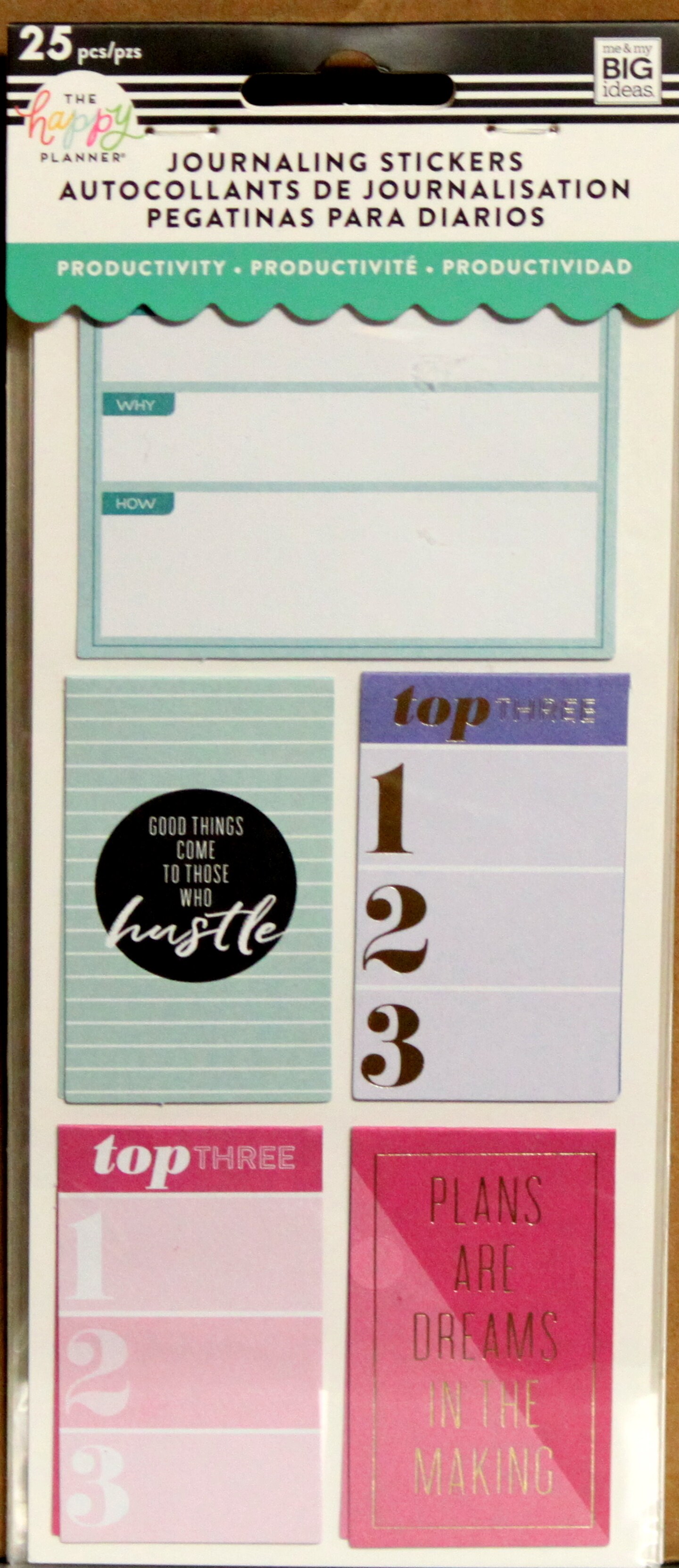 The Happy Planner Productivity Journaling Stickers Flip Book