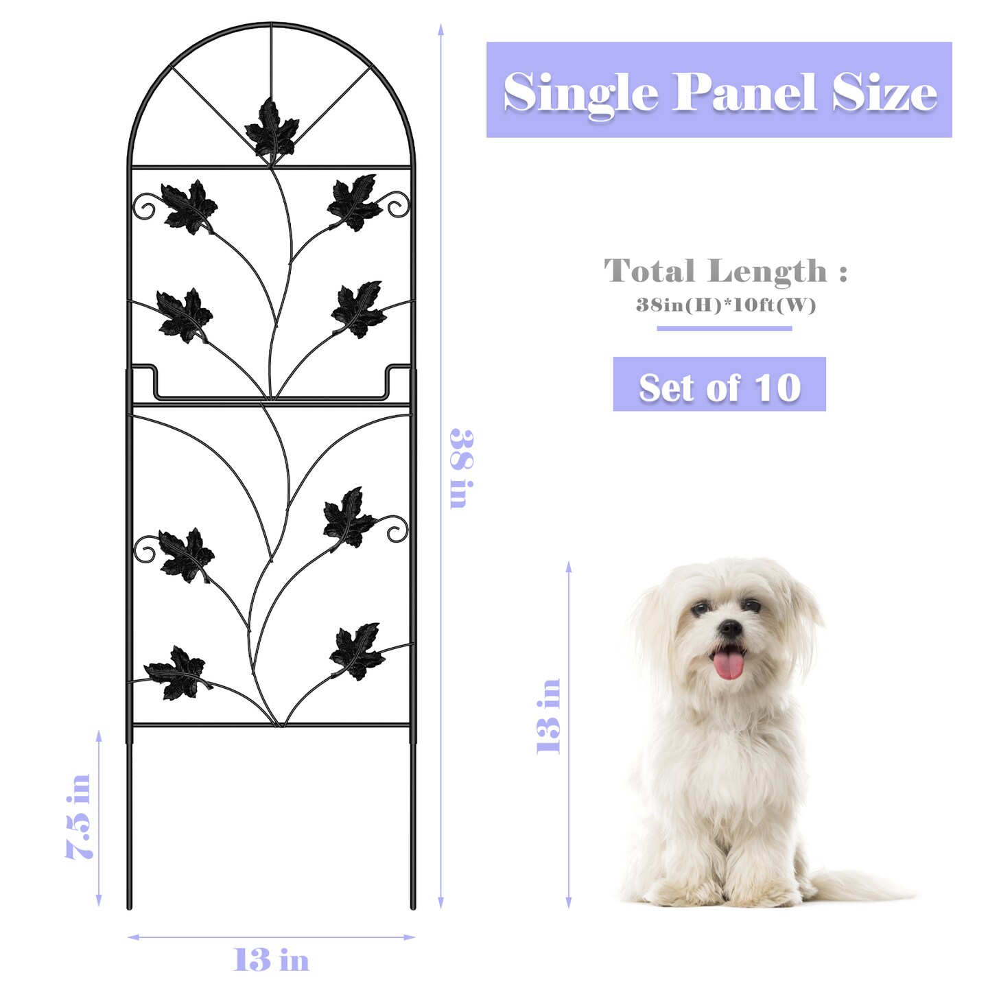 10pcs High Garden Decorative Fence
