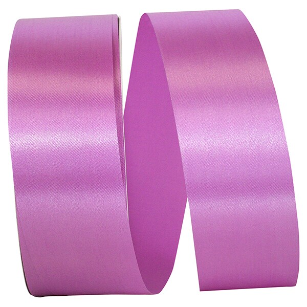 Florist Ribbons --- 1 ⅞ inch x 100 yards --- Satin / Acetate Supreme Cooler Ribbon -- Violet Color