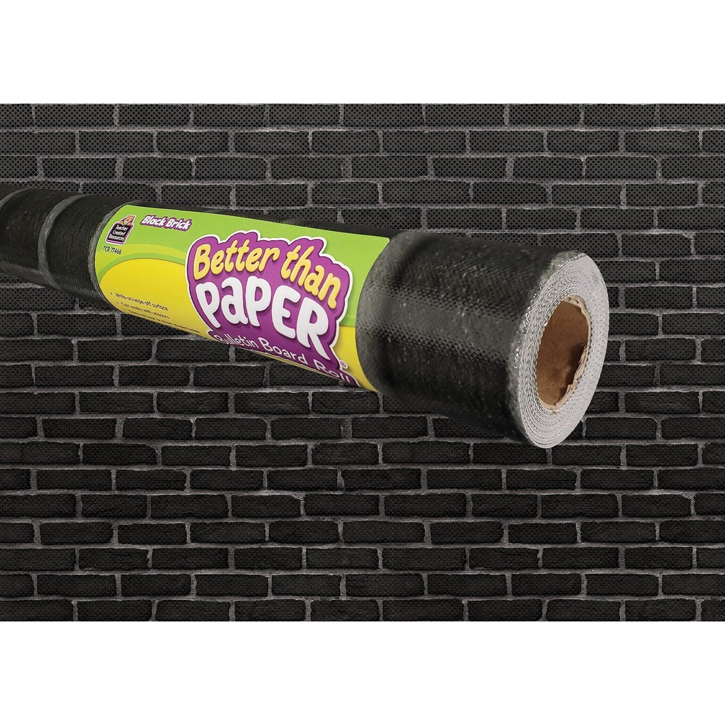 Black Brick Better Than Paper Bulletin Board Roll, 4&#x27; x 12&#x27;, Pack of 4