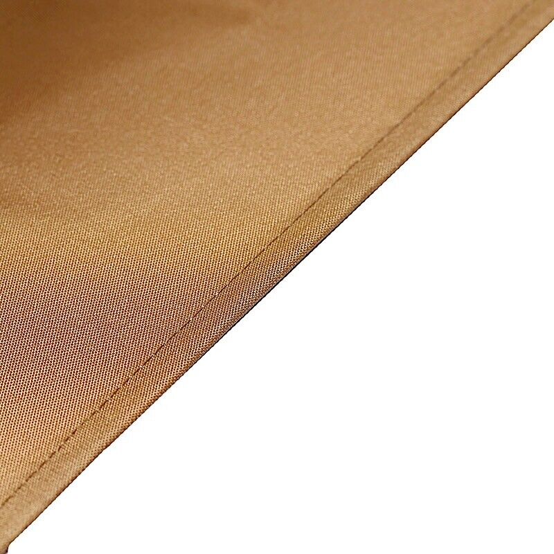 GOLD FITTED 8 ft POLYESTER TABLE COVER Wedding Tradeshow Tablecloths