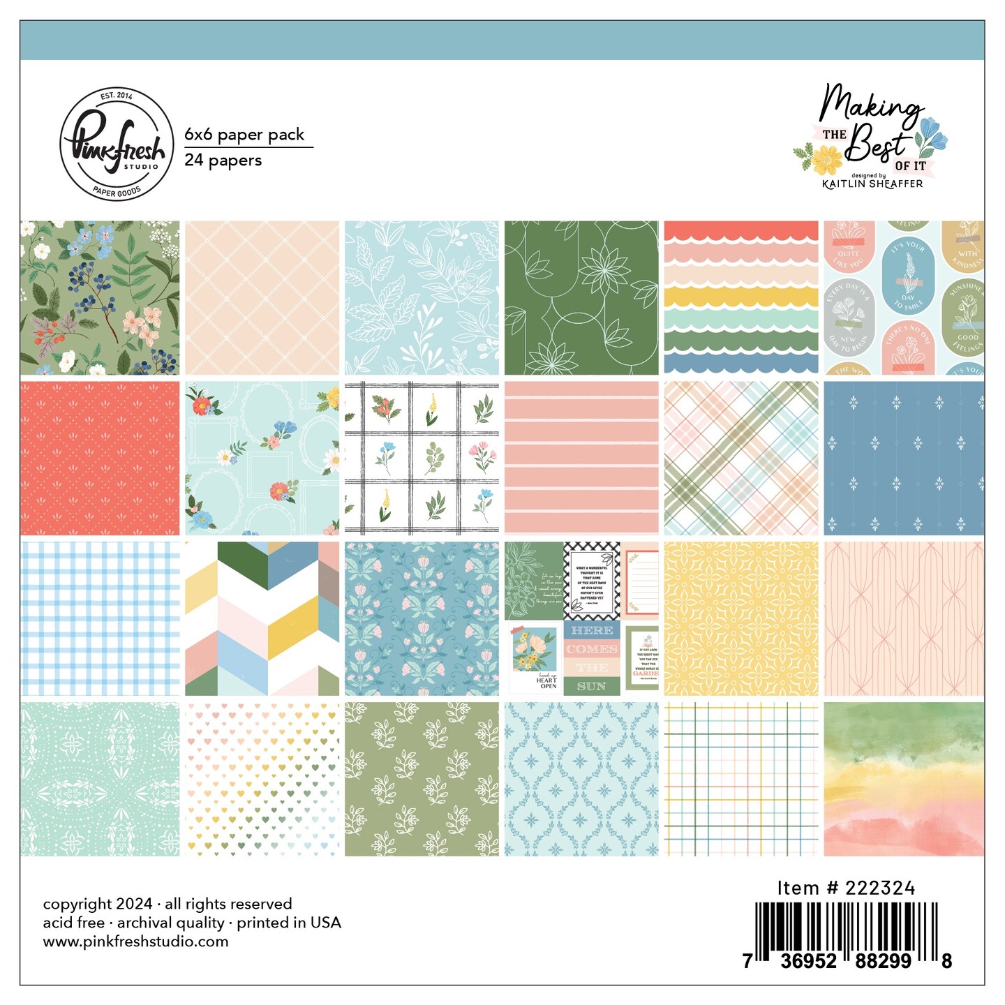 Making The Best Of It Double-Sided Paper Pack 6&#x22;X6&#x22;-