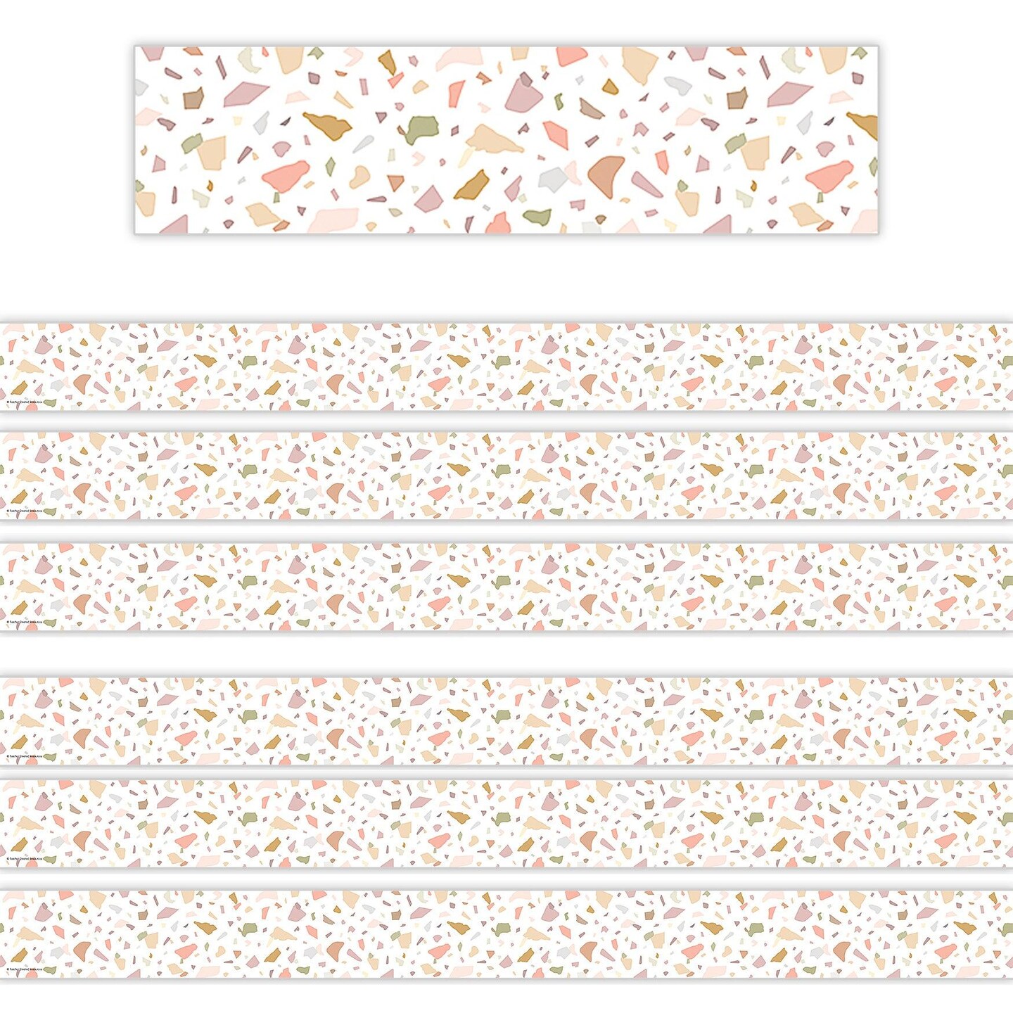 Terrazzo Tones Straight Border Trim, 35 Feet Per Pack, 6 Packs