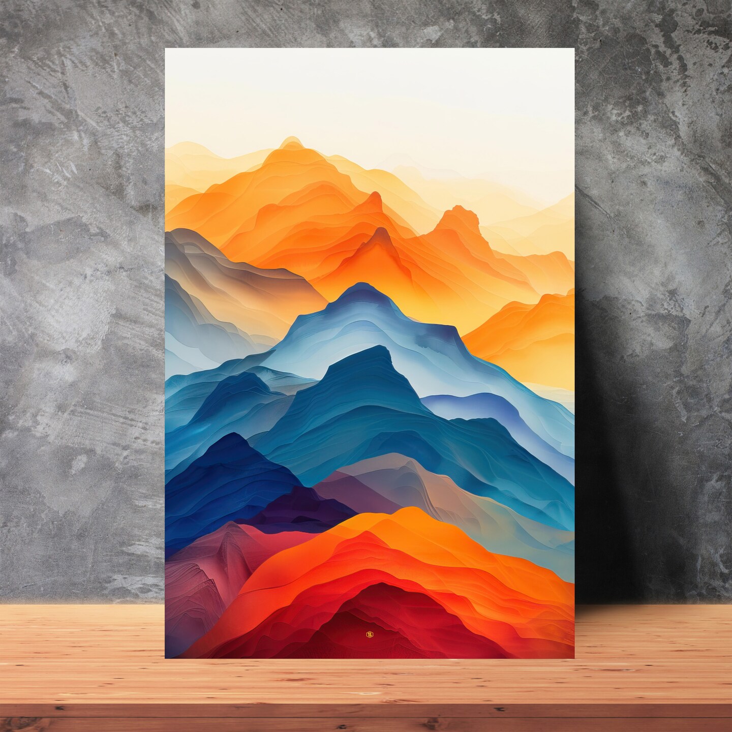 20250322 Abstract「春めく」 Modern Abstract Art, Office Poster, Home Decor | S14A42