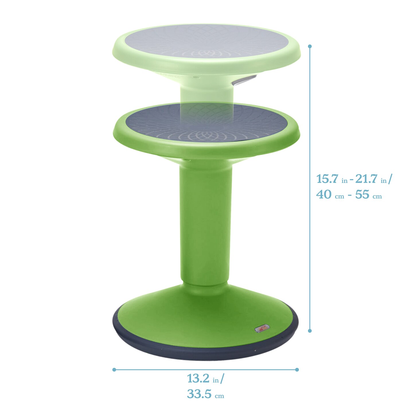 SitWell Adjustable Height Wobble Stool, Active Flexible Seating Chair