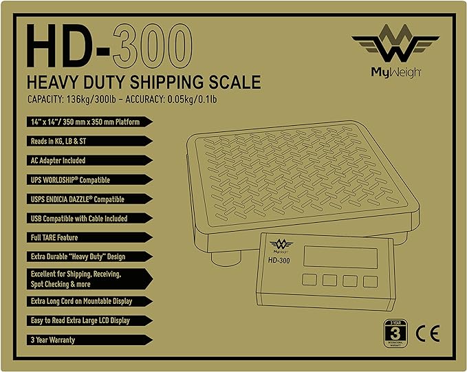 My Weigh&#xAE; Heavy Duty Shipping Scale