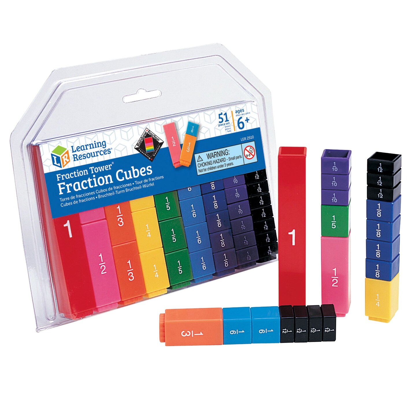 Fraction Tower&#xAE; Cubes: Fraction Set