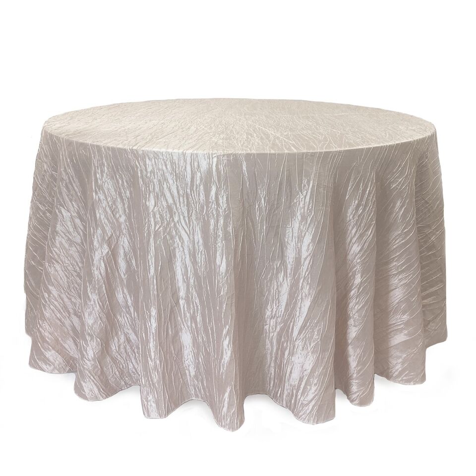 Crinkle Taffeta Round Tablecloth