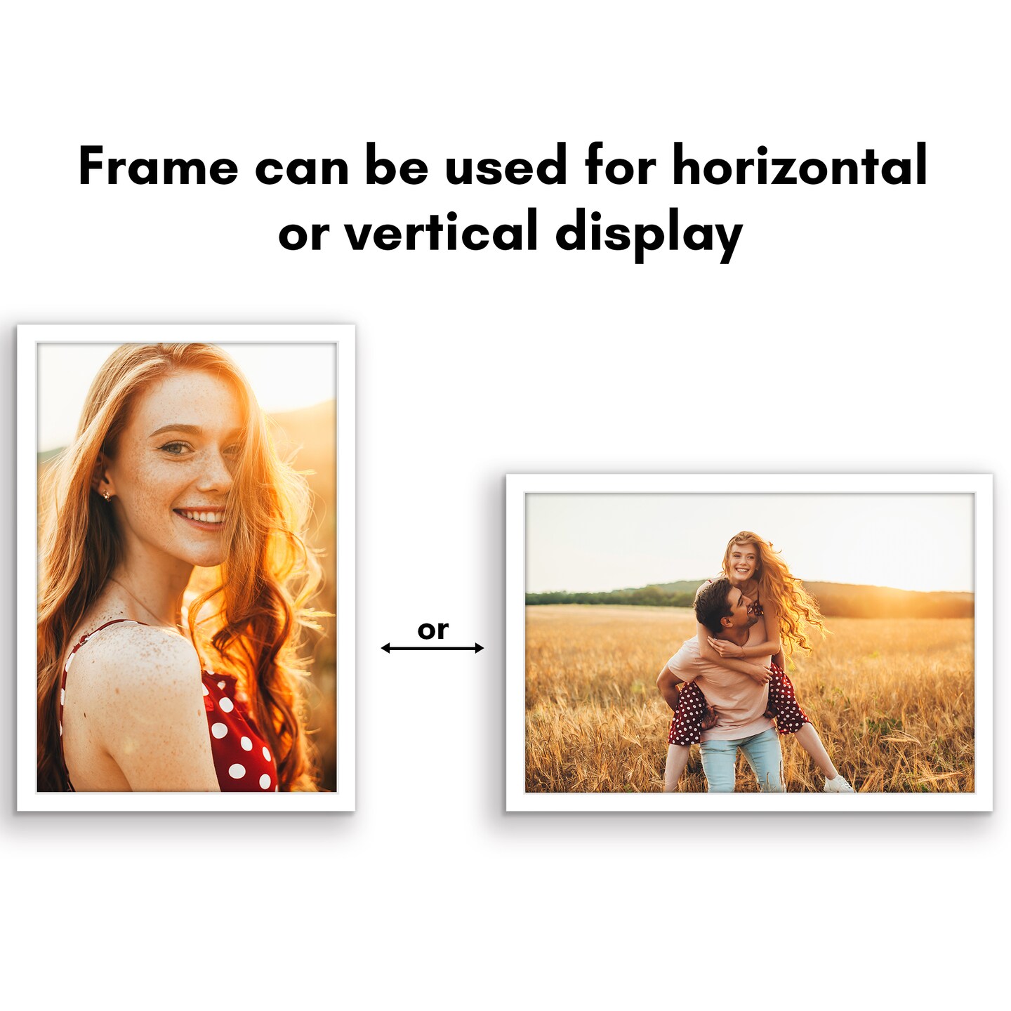 Americanflat Poster Frame - Large Picture Frame for Displaying Posters, Photos and Artwork - Polished Plexiglass Cover - Hanging Hardware for Horizontal and Vertical Display