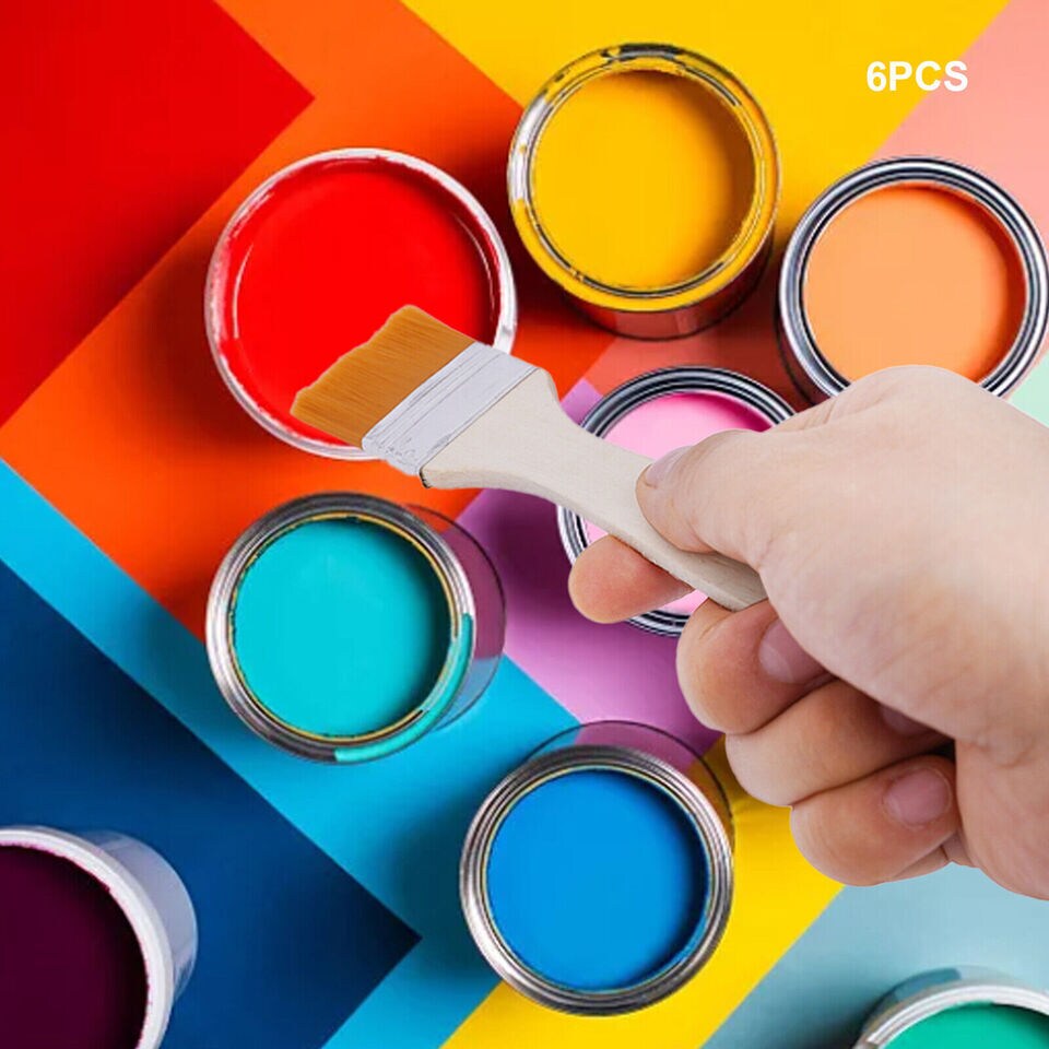 6 PCS Nylon Paintbrushes