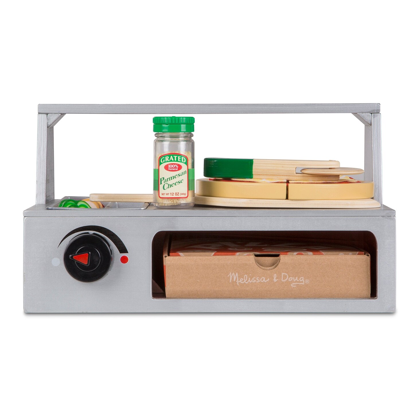 Top &#x26; Bake Pizza Counter - Wooden Play Food