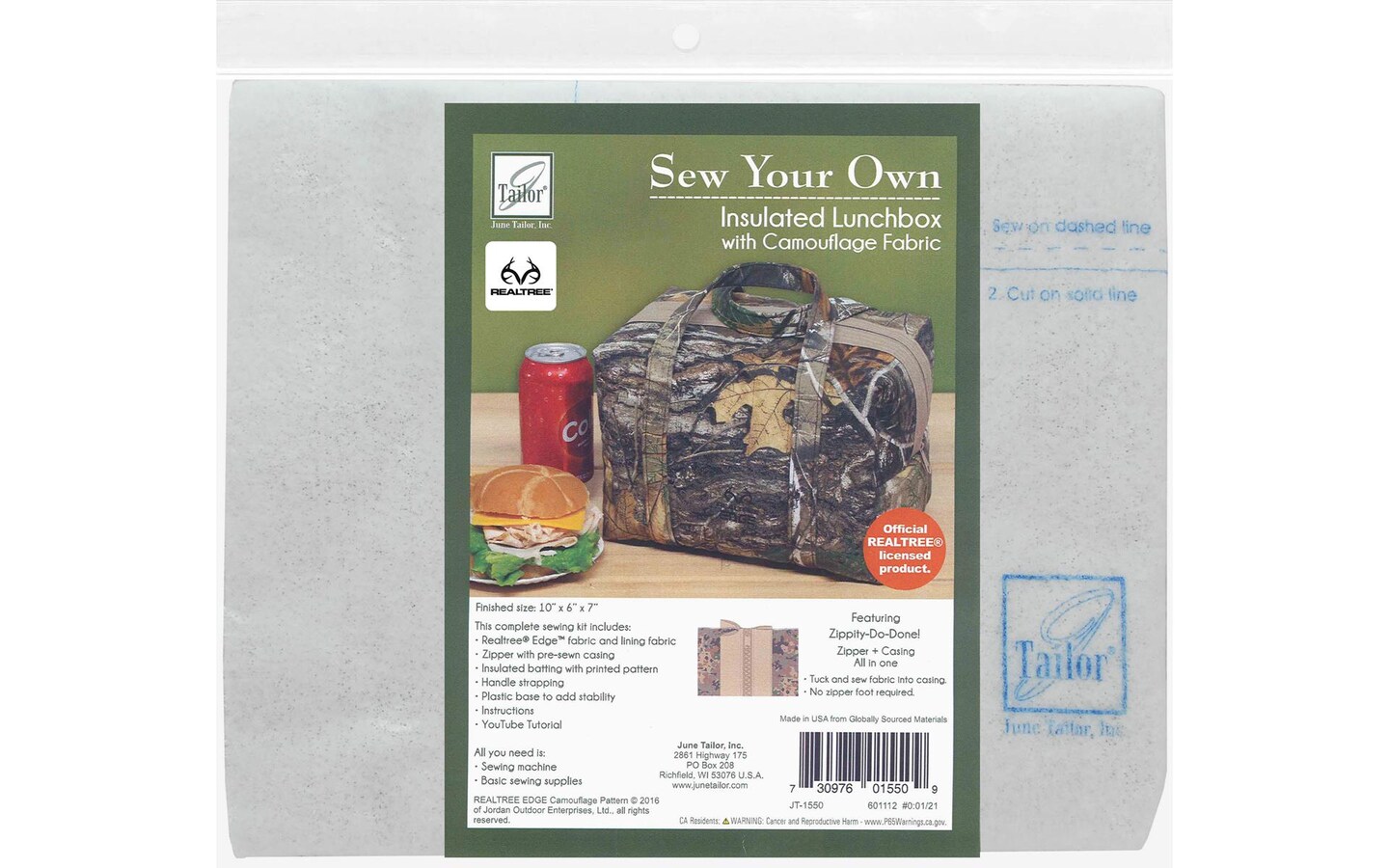 June Tailor SYOwn EDGE Insulated Lunchbox Kit