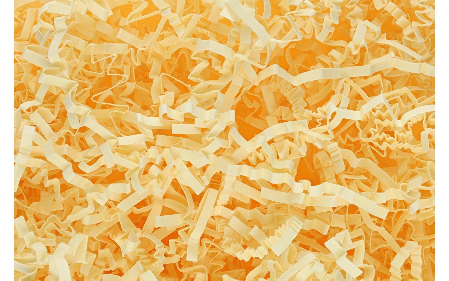 Yellow Crinkle Paper Shredded Basket Filler in All Sizes