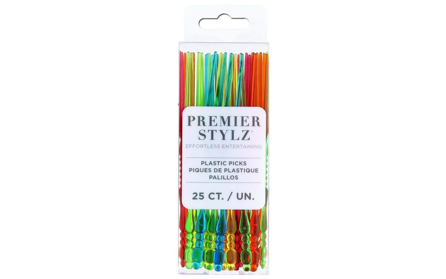 Unique Pitchfork Picks Plastic 5&#x22; 25pc Astd Color