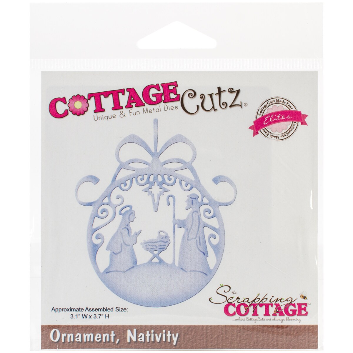 Cottagecutz Elites Die-Ornament, Nativity 3.1&#x22;X3.7&#x22;