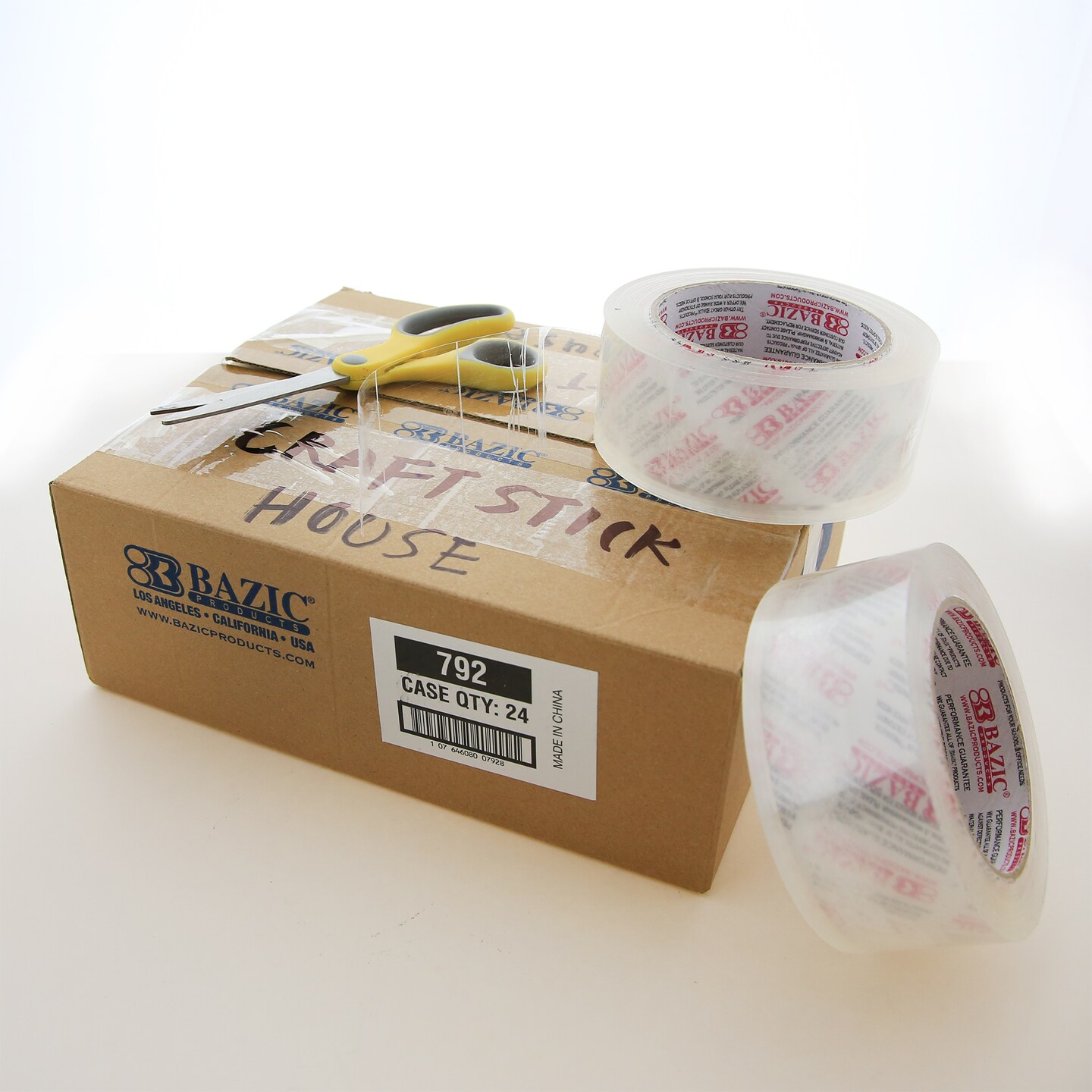 BAZIC Heavy Duty Industrial Clear Packing Tape 1.88&#x22; x 109.3 Yards (36/Box)