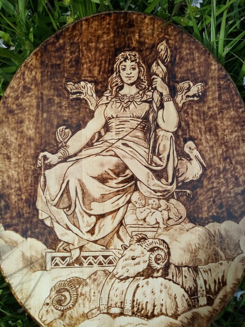 Frigg Statue - Norse Pagan - Norse Pagan Altar - Norse Goddess - Viking Art - Gift for him - For her - Norse Pagan Decor - Frigg Artwork product 5