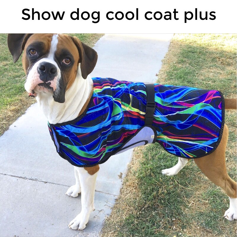 Show dog cool coat plus, Large dog cooling coat with tummy panel, dog ...