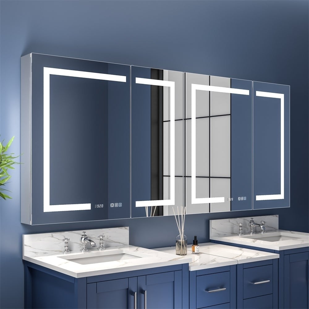 ExBrite Narrow LED Light Bathroom Medicine Cabinet Boost-M2