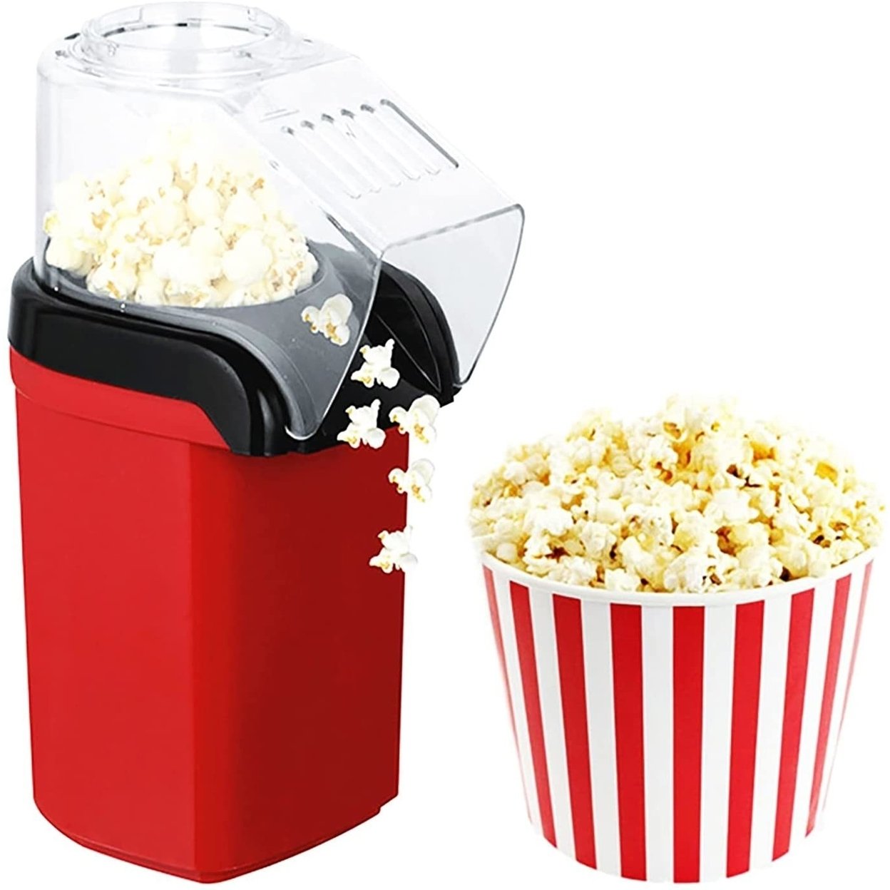 Popcorn Machine Hot Air Electric Popper Kernel Corn Maker Bpa Free No Oil