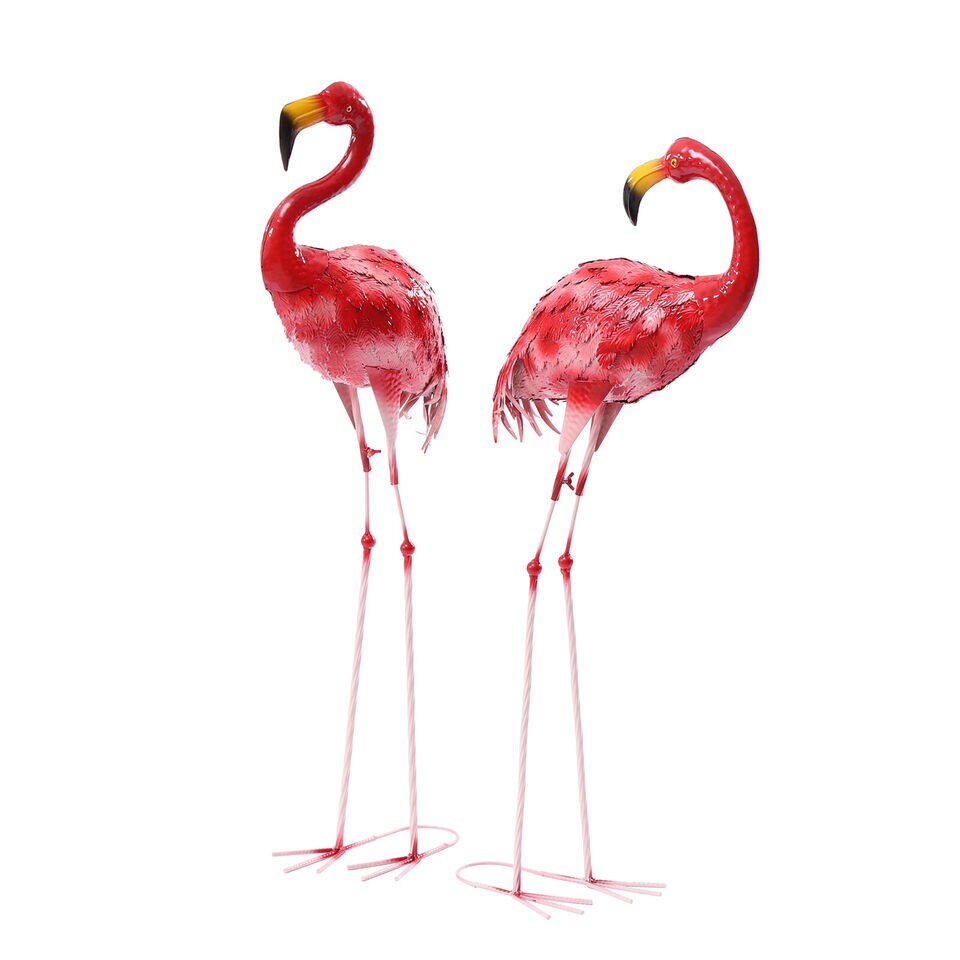 Kitcheniva Elegant Metal Flamingo Sculpture Statue Decor Outdoor