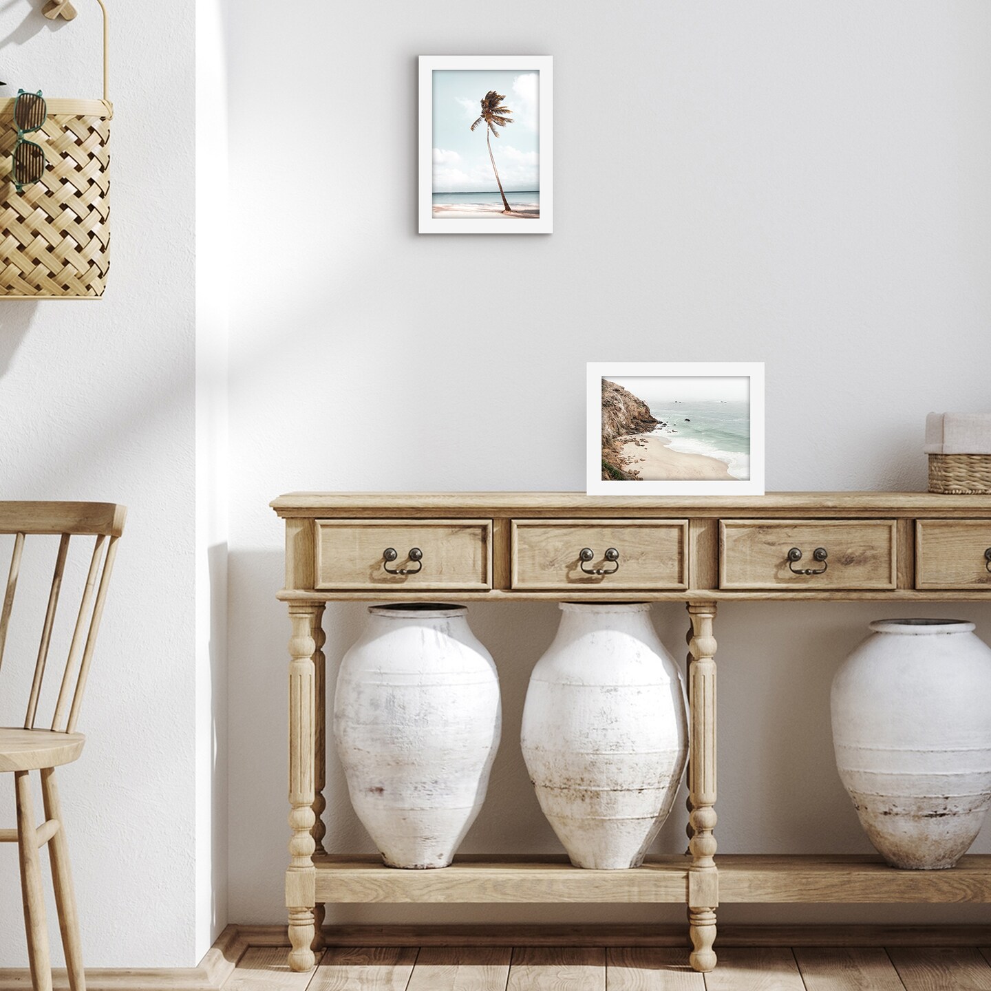 Americanflat A2 A3 A4 A5 Poster Frame - Picture Frame to Display Posters - Ideal for Documents and Artwork - Plexiglass Cover - Adjustable Hanging Hardware - Includes Easel