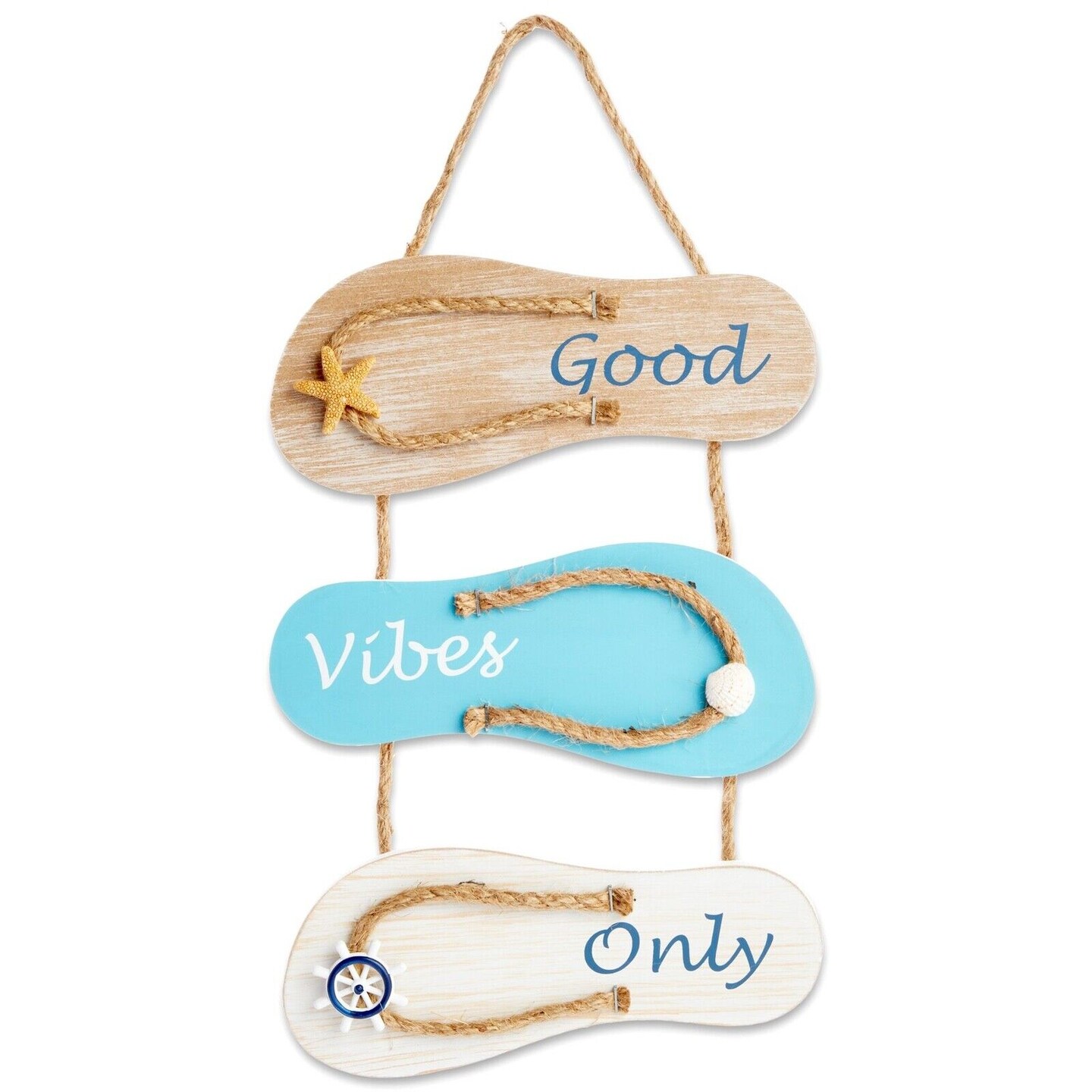 Wooden Hanging Wall Sign Beach Decor