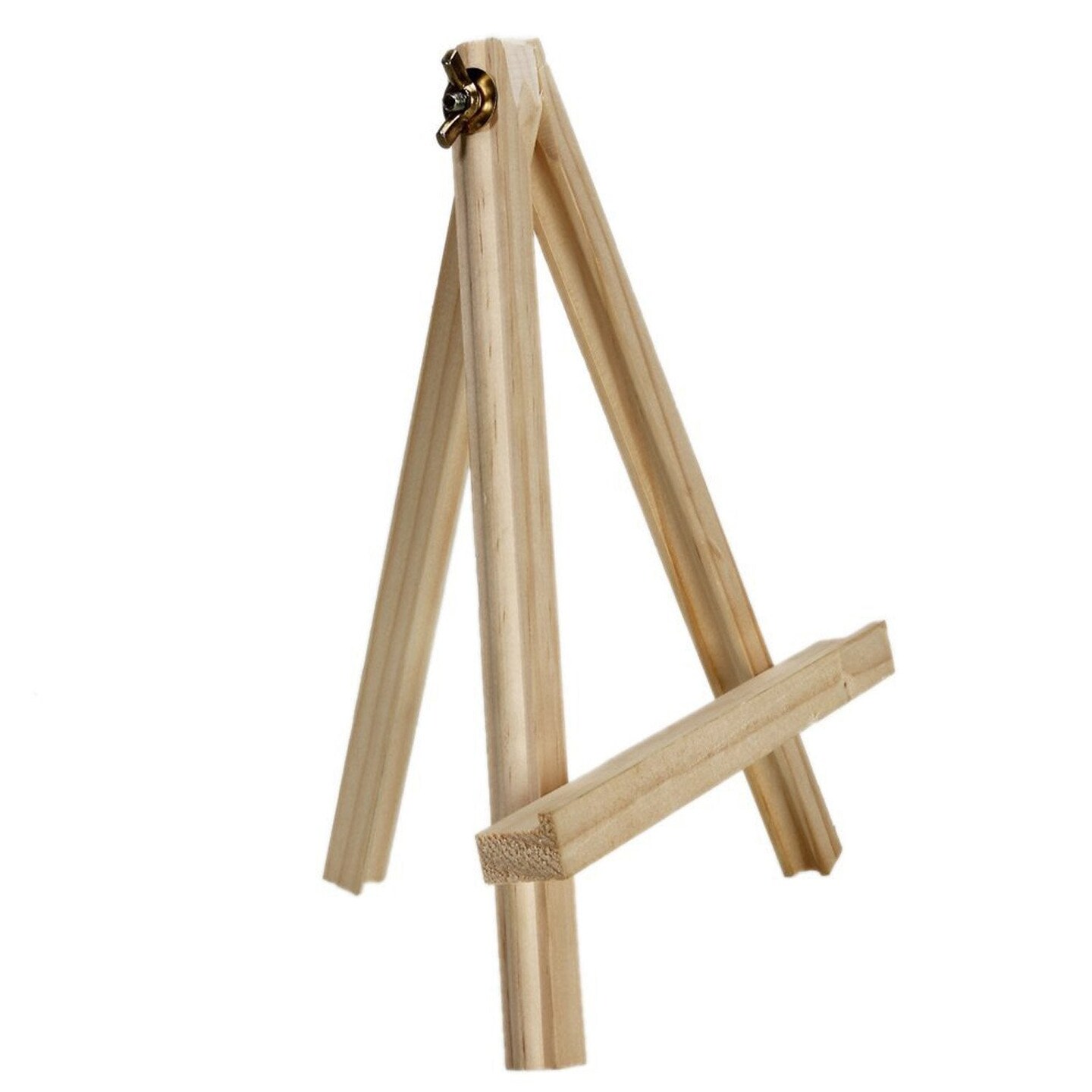 Portable 9" Wood Tripod Tabletop Display Easel for Artist Painting, Sketching, Displaying Photos, Decorative Plates and More
