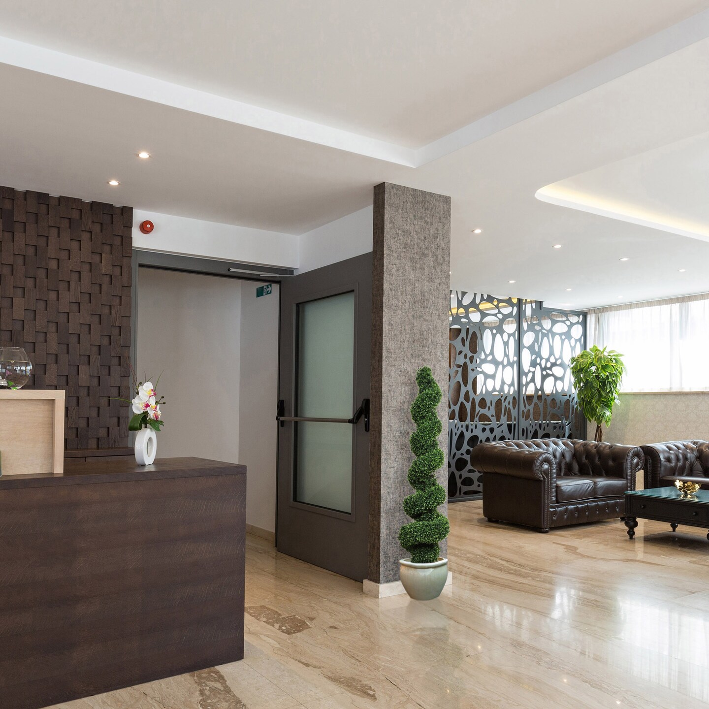 2-Pack: 58" Artificial Spiral Boxwood Topiary Trees - Lifelike Design, Potted in Black Planters, Perfect for Home, Office & Outdoor Decor - All-Season Use, Floral Home by Artificial Flowers