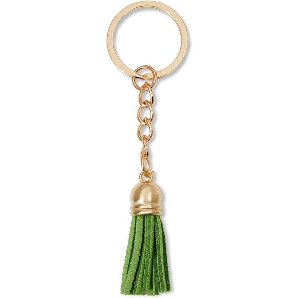 Leather Tassel Keychain Set in 25 Colors