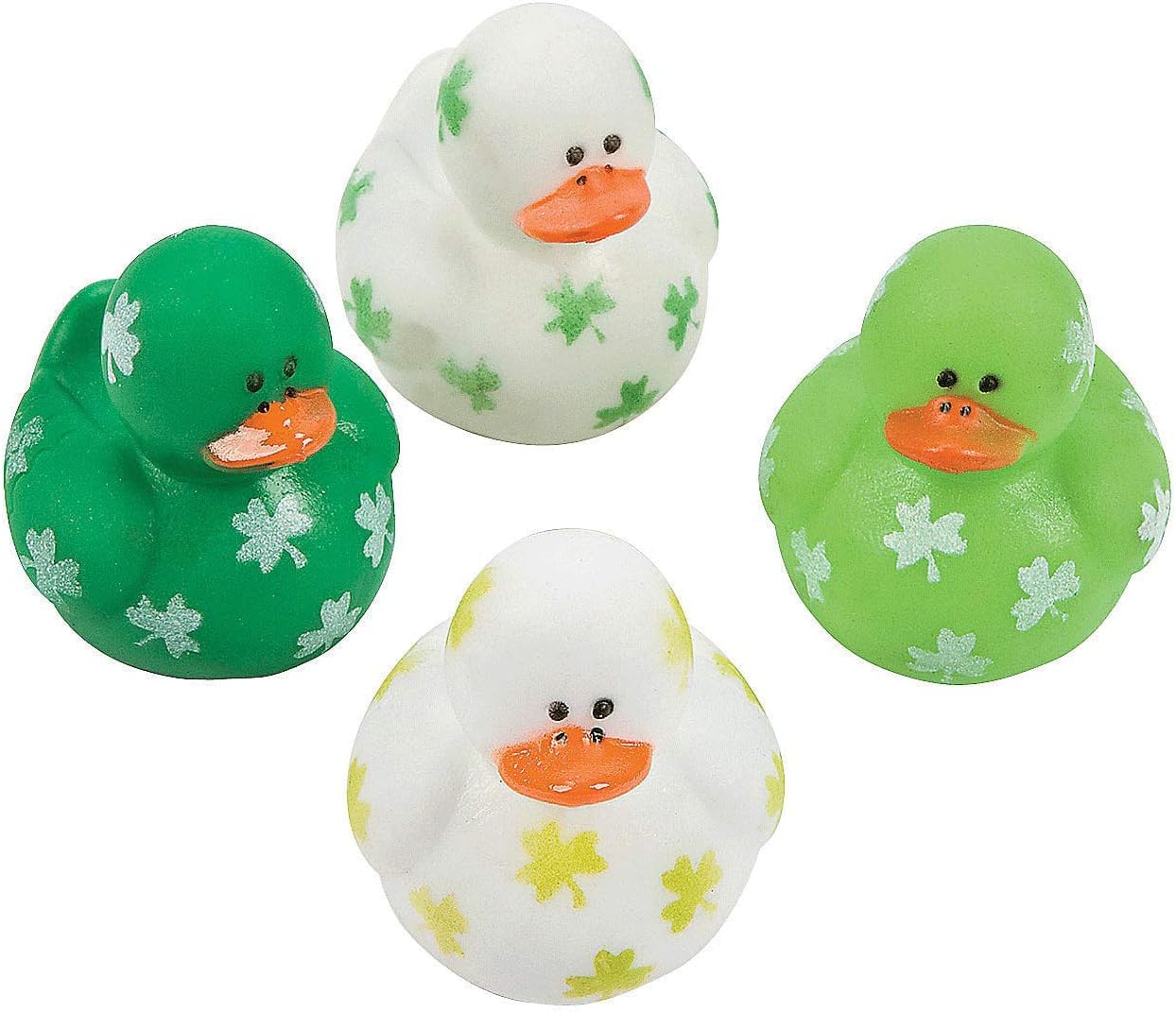 Vinyl St. Patrick&#x27;s Day Mini Shamrock Rubber Duckies