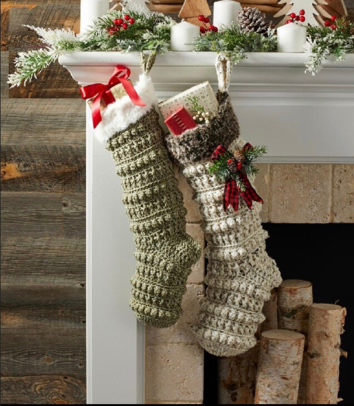 Farmhouse deals christmas stockings