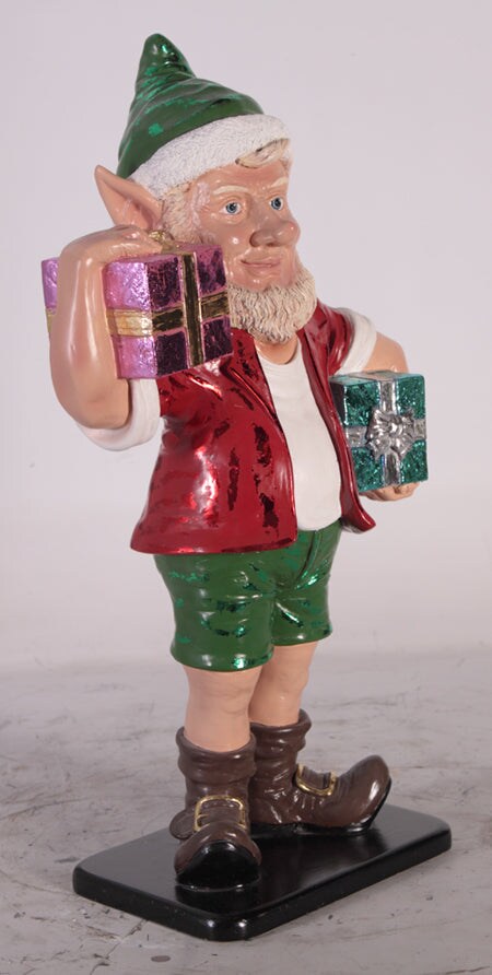 Small Elf Sunny with Gifts Statue