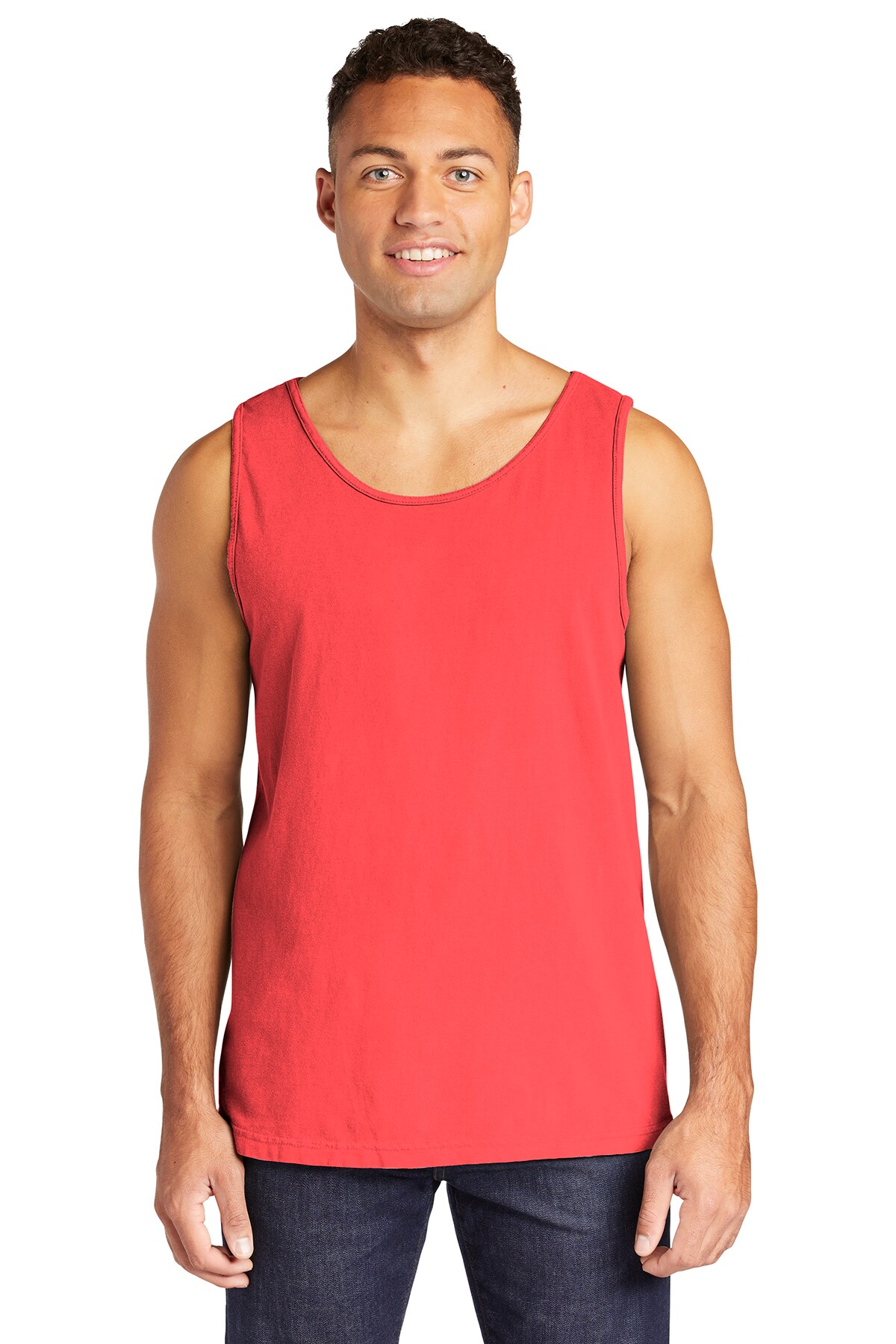 Neon red orange