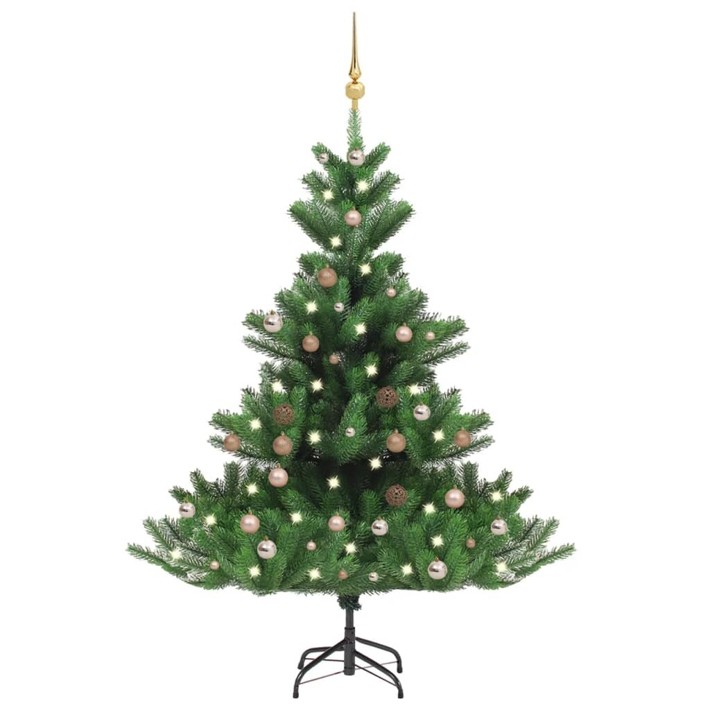 Nordmann Fir Artificial Christmas Tree LED&#x26;Ball Set