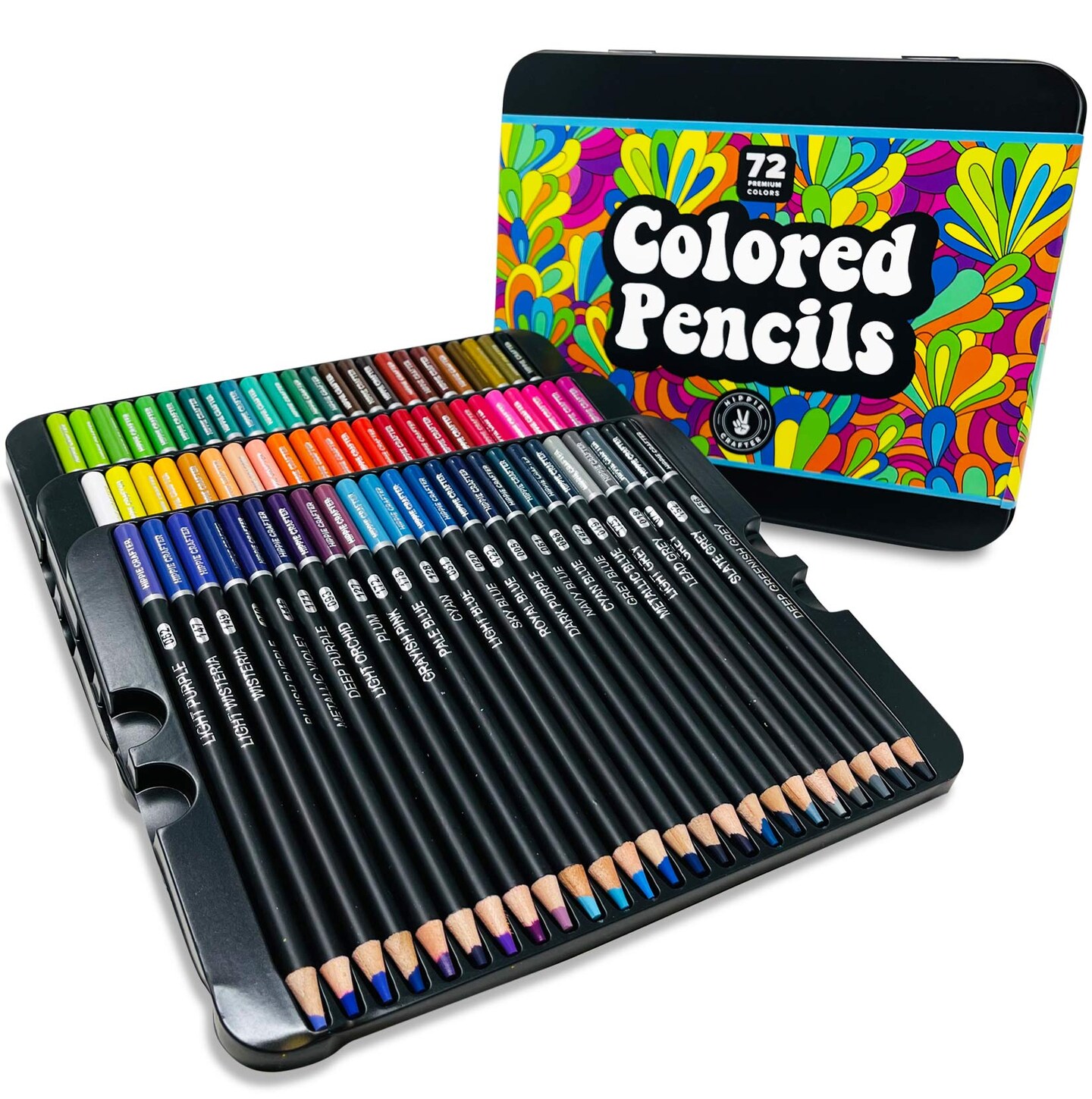 Color Pencils 72 Colored Pencils for Adult Coloring Books Artists Set