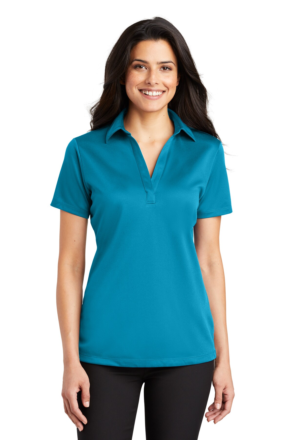 Port Authority&#xAE; Women&#x27;s Silk Touch Performance Collared Short Sleeve Polo