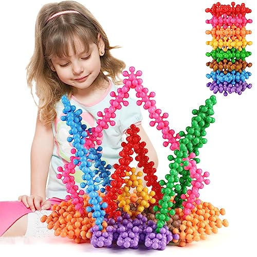 200 Pieces Building Blocks Kids STEM Toys Educational Discs Sets Interlocking Solid Plastic for Preschool Boys and Girls Aged 3+, Safe Material Creativity