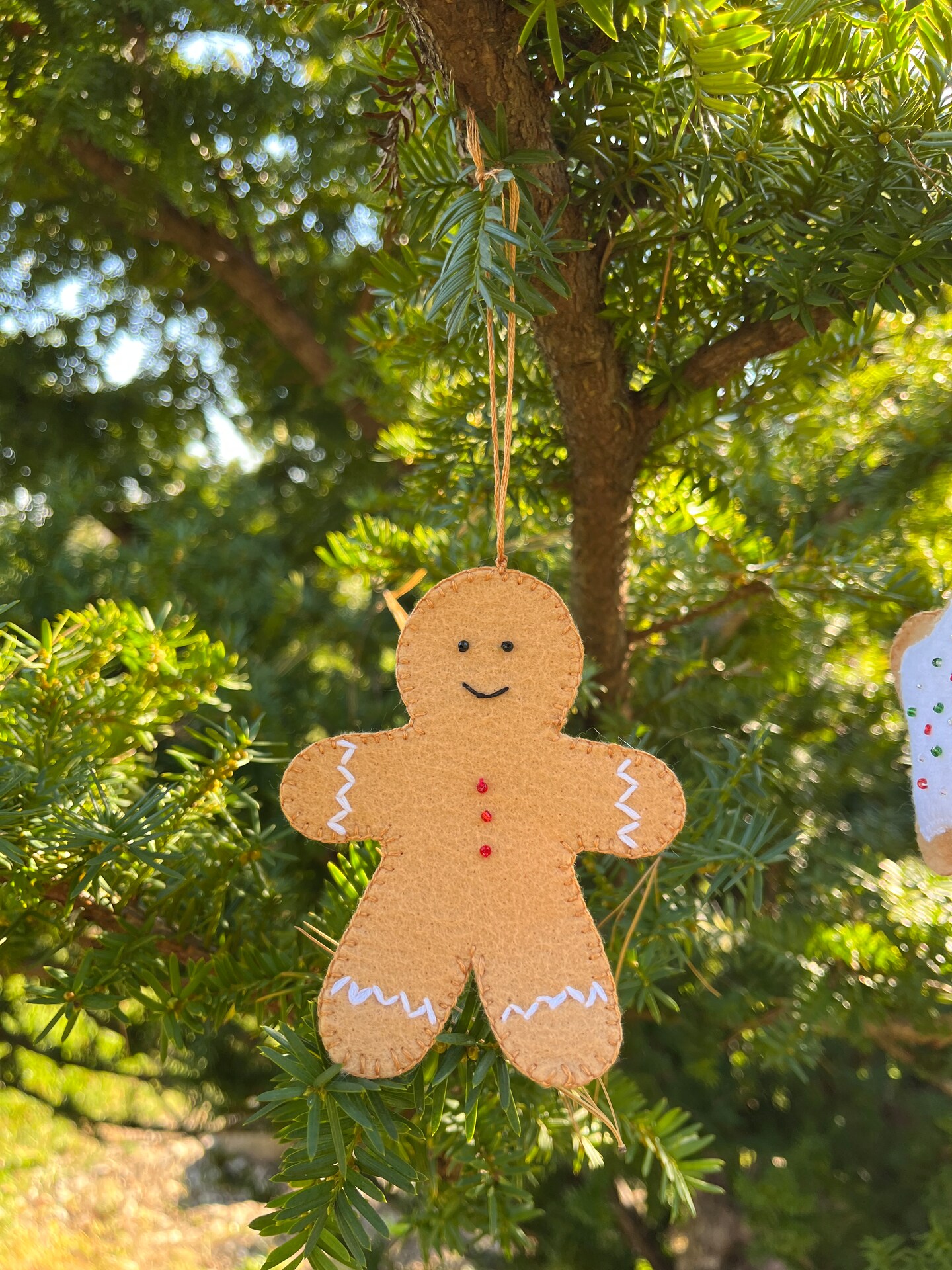 Christmas cookies - gingerbread men, christmas trees and stars on