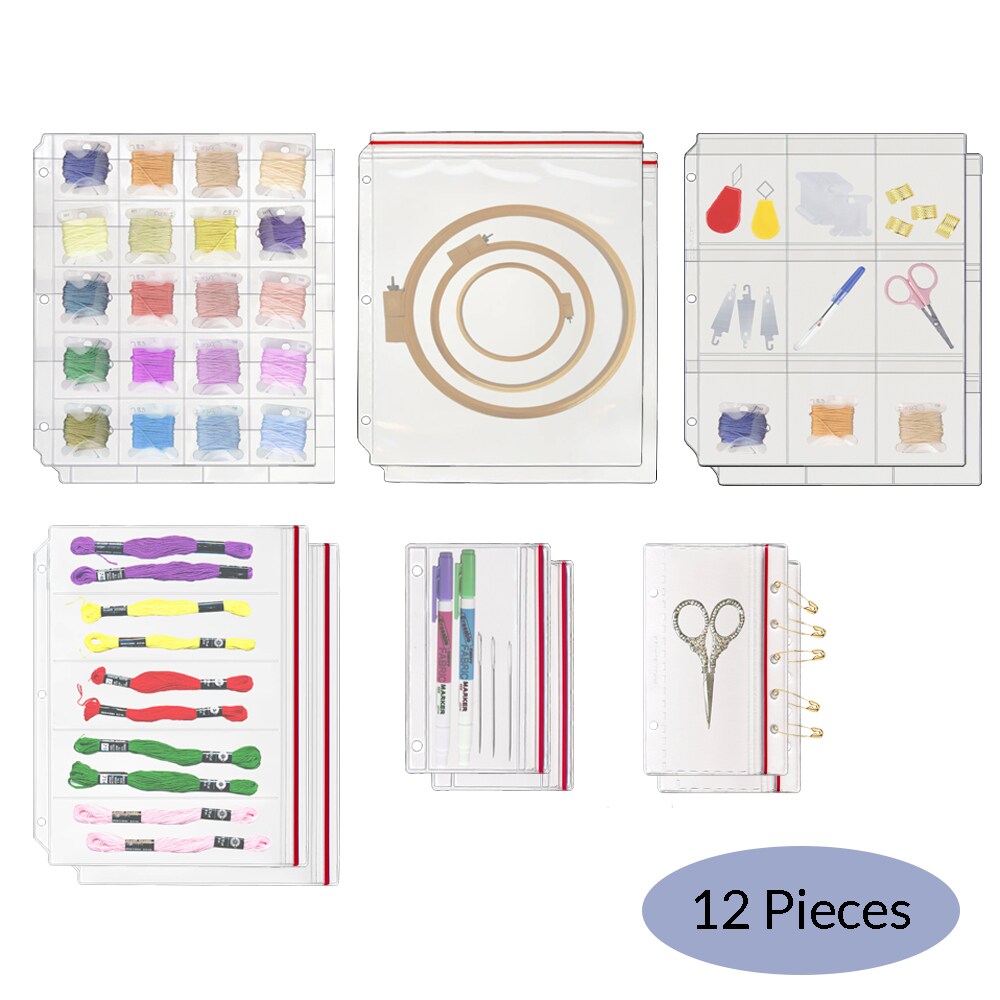 Zipper Binder Page for Crafting & Knitting Supplies: StoreSMART