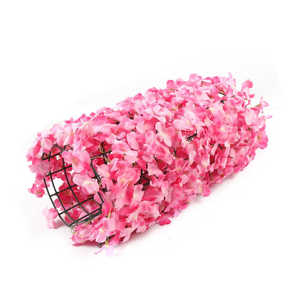 Kitcheniva Artificial Wedding Wall Silk Flower Panels White &#x26; Pink