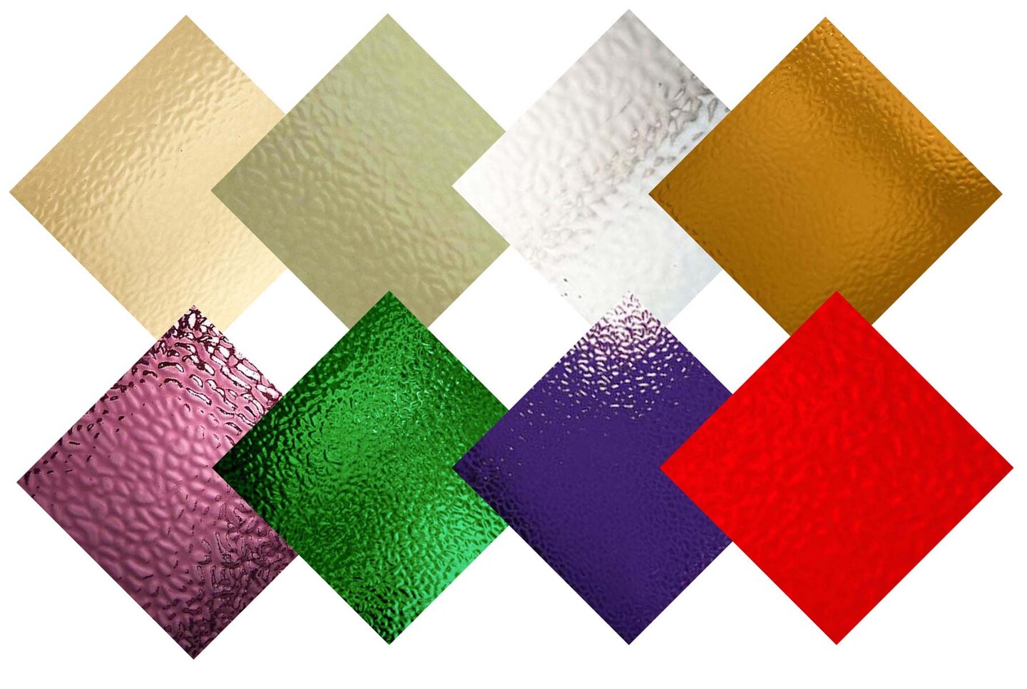 Wissmach 8 Sheet Rainbow Variety Stained Glass and Mosaic Glass