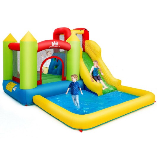 Inflatable Bounce House Water Slide Jump Bouncer without Blower