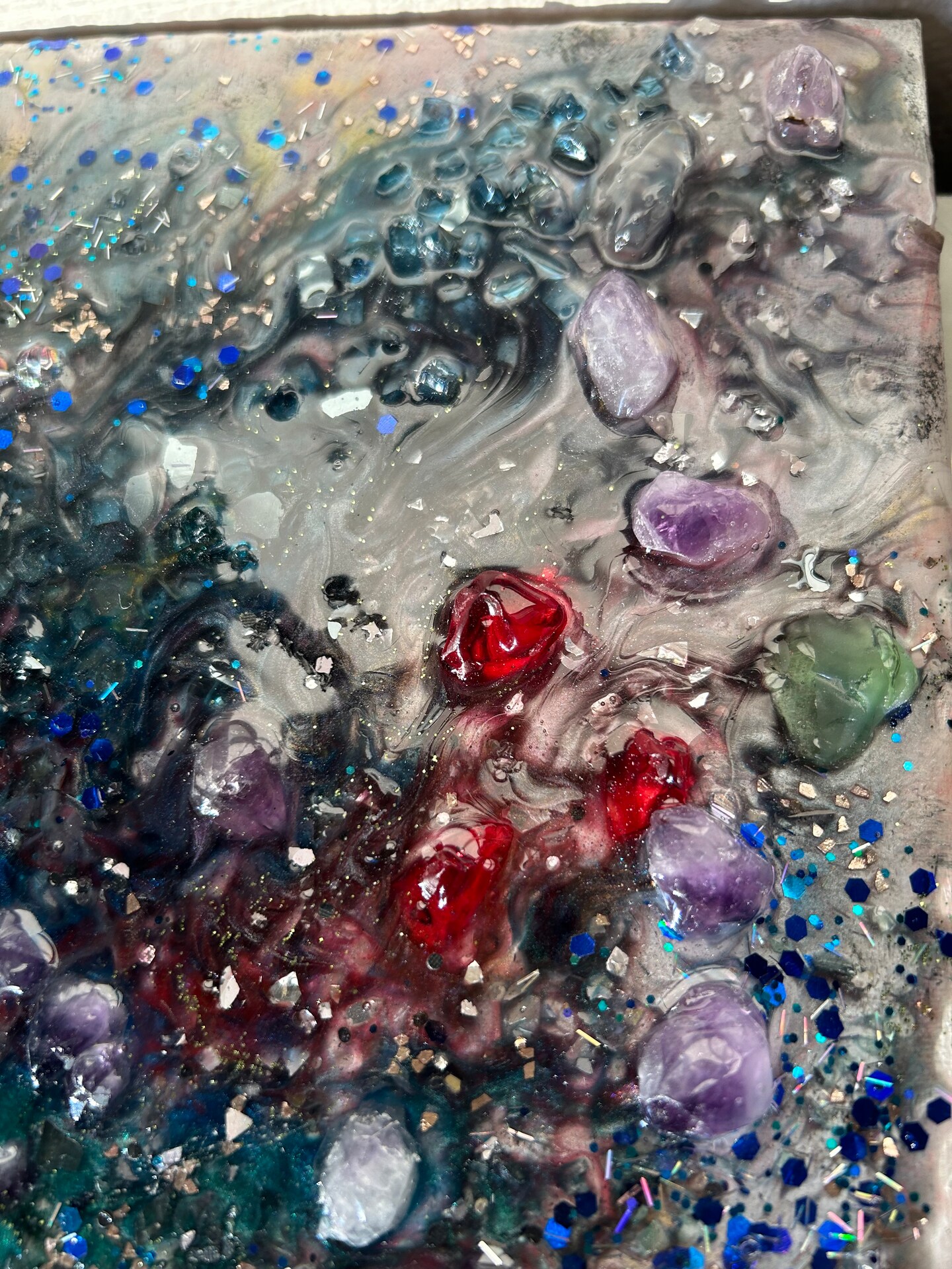 Resin picture with stones | MakerPlace by Michaels