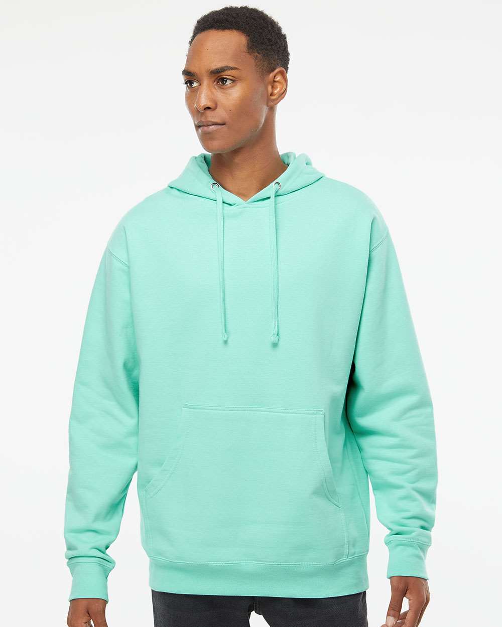 Independent Trading Co&#xAE; Midweight Hooded Long Sleeve Sweatshirt