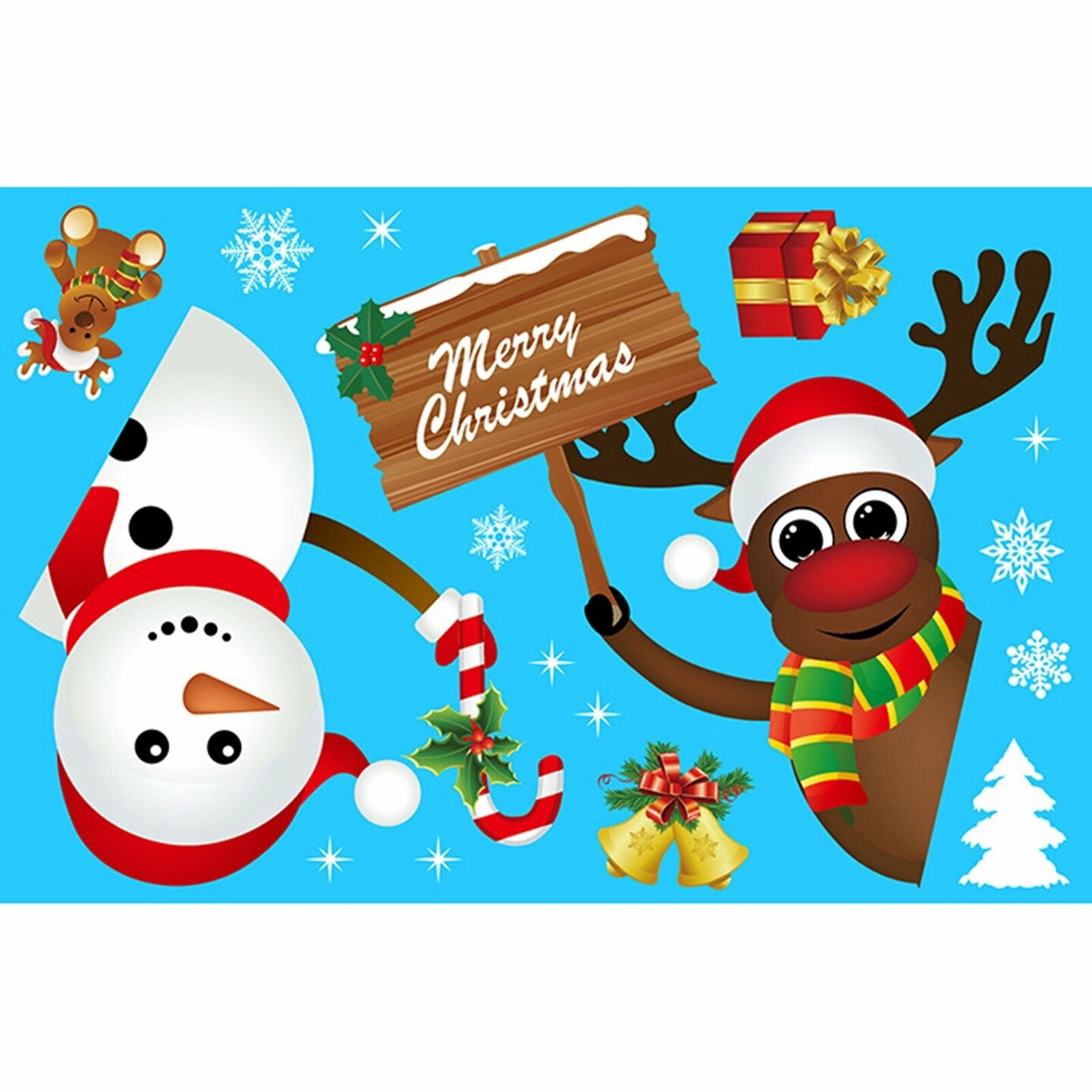 Kitcheniva Christmas Window Clings Snowflake Stickers 167 Pcs