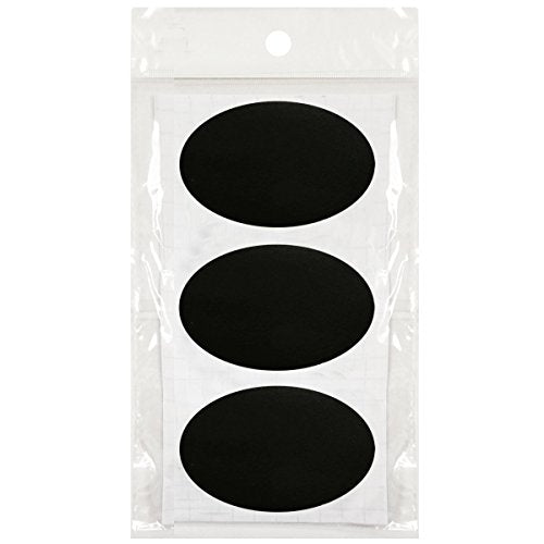Wrapables Set of 36 Chalkboard Labels / Chalkboard Stickers, 3.25&#x22; x 2&#x22; Oval