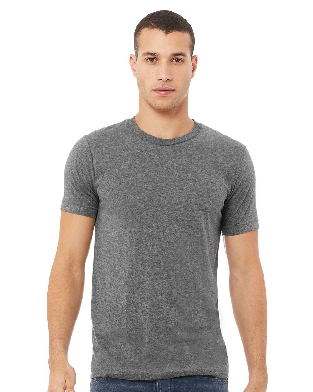 BELLA + CANVAS Triblend Crewneck Short Sleeve T-Shirt for Summer Wear & Custom Print Everyday Tee